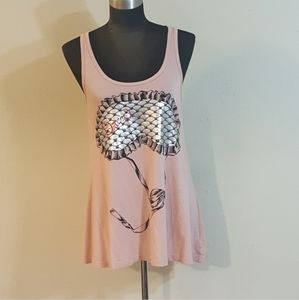 Lauren Moshi Dream Pink Swing Tank Size Medium EUC